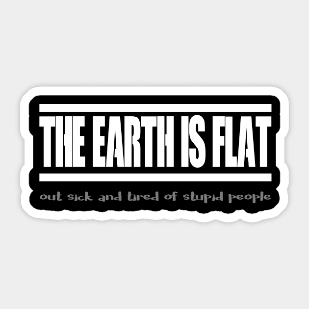 Flat Earth Sticker by kylewillis